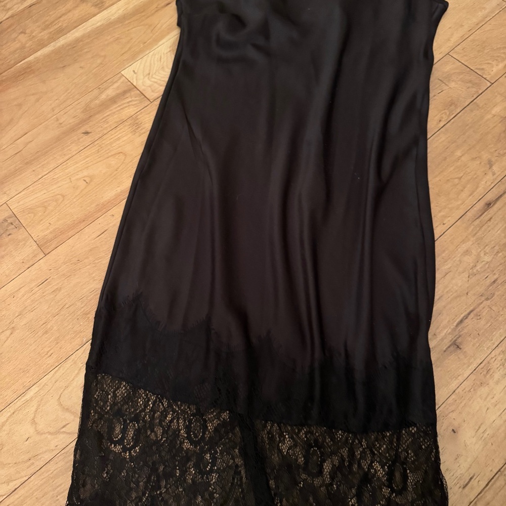 New silk dress with lace